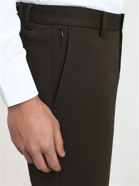 Park Avenue Men Green Commutech Fit Structure Trouser – MyRaymond