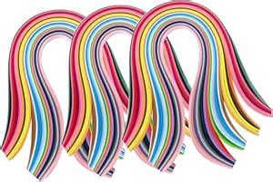 IMPRINT 10mm Quilling Strips Multicolor Color 300 Strips : Amazon.in ...