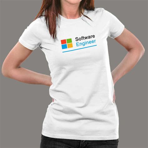 Microsoft Software Engineer Women’s Profession T-Shirt – TEEZ.in