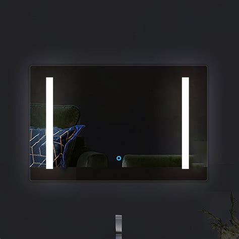 Moon Illuminated Line - LED Rectangular Bathroom Mirror - Natural Whit ...