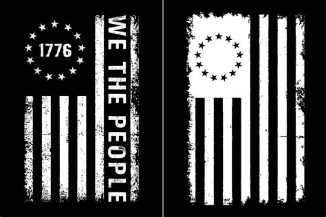 We The People 1776 Distressed Flag Design 18877425 Vector Art at Vecteezy