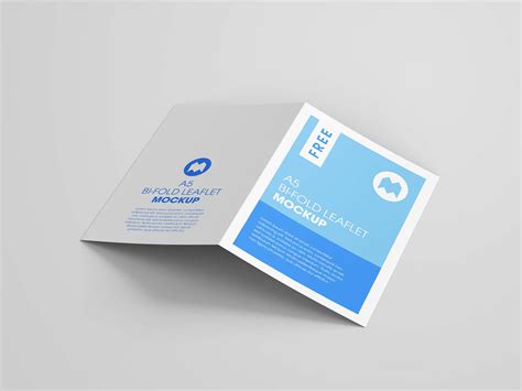 A5 Bifold Leaflet Brochure Mockup (PSD)