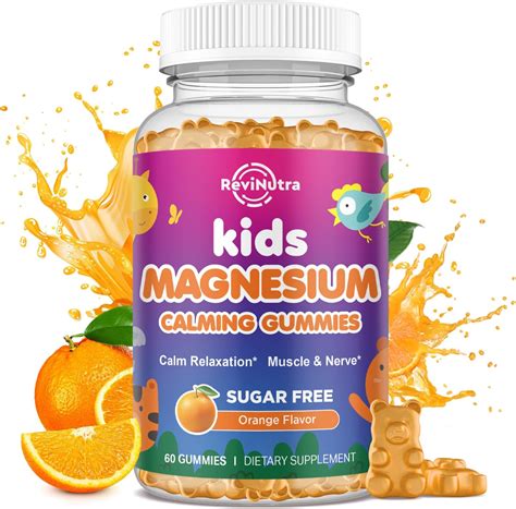 Amazon.com: Calm Magnesium Gummies for Kids - Magnesium Glycinate, L ...
