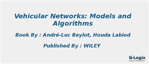 Best Research Books in Vehicular Networks Algorithms | S-Logix