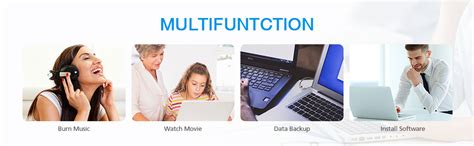 External CD/DVD Drive for Laptop, USB 3.0 Type-C Ultra Slim Portable ...