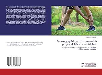 Demographicanthropometric physical fitness variables : Samson Tadesse ...