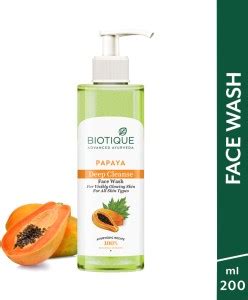 BIOTIQUE Papaya Deep Cleanse For Glowing Skin| All Skin Types| Men ...