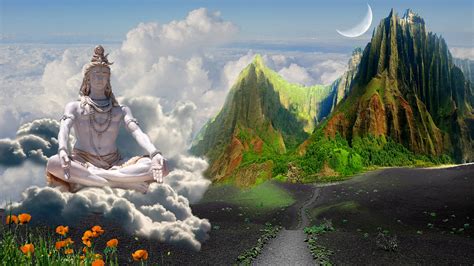 Download God Shiva Nature Art Wallpaper | Wallpapers.com - wallpaper of god shiva