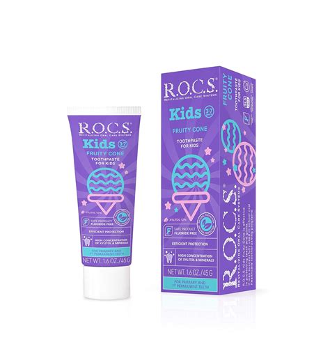 Rocs R.O.C.S. Kids Fruity Cone Toothpaste - Whitens & India | Ubuy