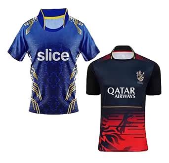 Buy MI Jersey Rohit Sharma 45 & RCB Jersey Virat Kohli 18 for Men ...