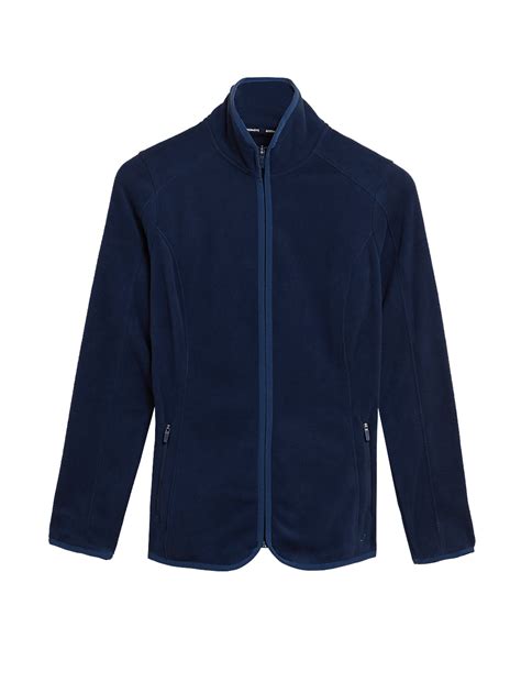 Buy Slim Fit Standing Collar Fleece Jacket at Marks & Spencer