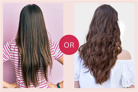 Naturally Straight Wavy Hair