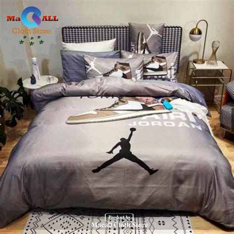 Jordan Nike Sport Style Grey Bedding Sets, Bedroom Sets LIMITED EDITION ...