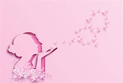 International women's day 8 march with frame of flower and leaves ...