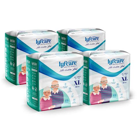 Lyfcare Adult Diapers Extra large Size (XL) - 40 Units (Pack of 4 ...