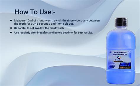 Waldent ChlorHex Mouthwash - 10 Bottles (200ml Each) | Prevent Cavities ...