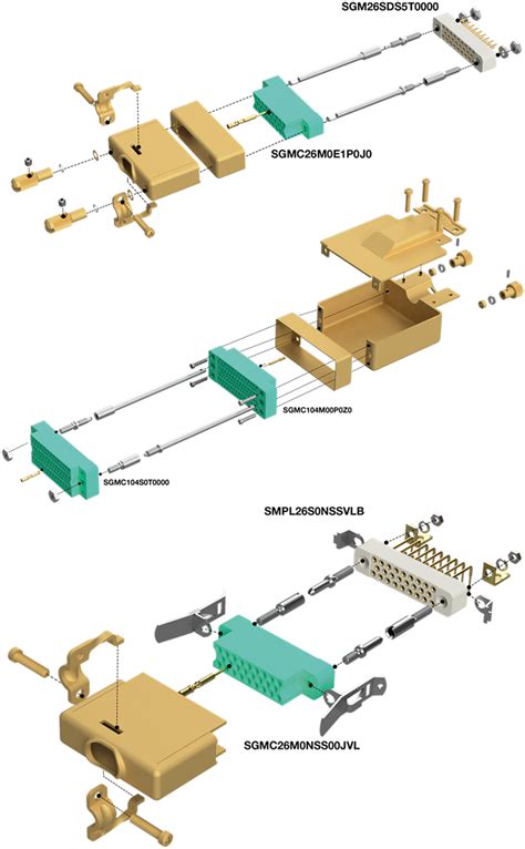 SGMC Mini-Rectangular Connectors - Positronic | Mouser