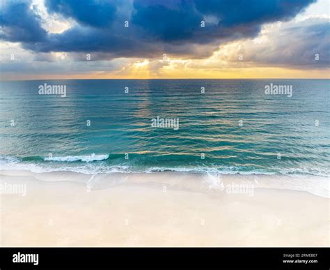 Aerial Panoramic View, Hollywood Beach, Miami, Florida Stock Photo - Alamy