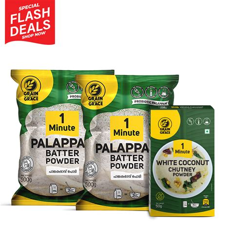 Palappam Mix - Special 2-Pack Bundle Offer + Free White Chutney – Grain ...