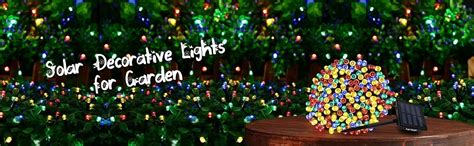 hardoll Solar String Lights 200 LED Decorative Lighting for Garden ...