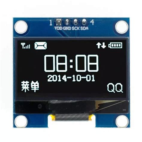 1.3 Inch I2C IIC 4 pin OLED Display Module with VCC GND-White – CUBOT ...