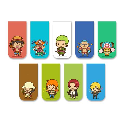 One Piece Chibi Anime Magnetic Bookmarks – OneOclock.in