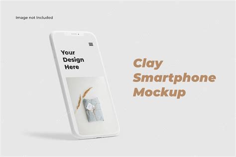 Premium PSD | Single clay smartphone mockup