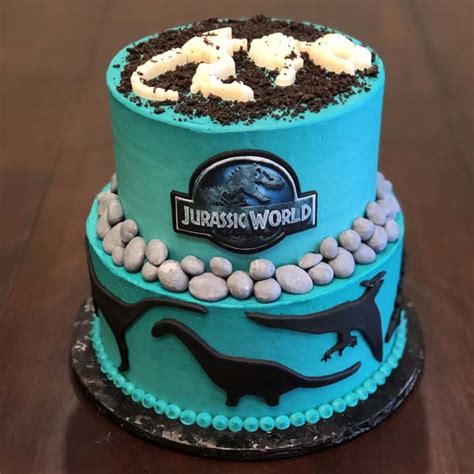 Send Two Tier Theropods Themed Cake Online - GAL21-96232 | Giftalove