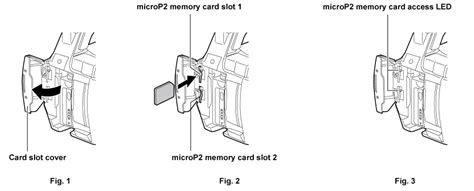 Inserting a microP2 memory card | Operating Instructions AJ-PX230/AJ ...