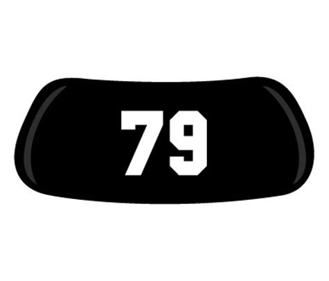 Number #79 Original EyeBlack - 71-80 - Numbers