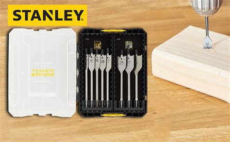 STANLEY STA88556-XJ 8-Piece FATMAX Wood Drill Bit Set : Amazon.in: Home ...