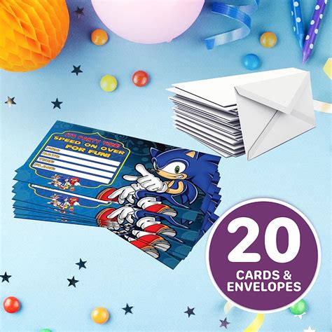 Buy So_nic Invitation Cards and Envelopes – 20 Fill-in Invites with ...