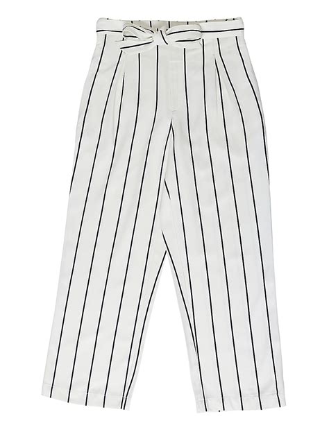 Buy Viscose Striped Trouser at Marks & Spencer