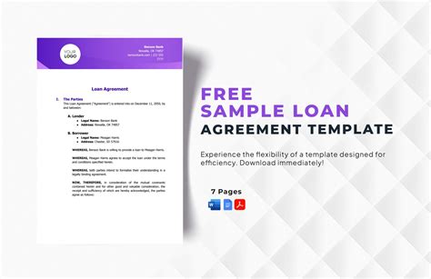 Loan Agreement Template Word Document