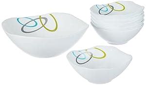 Larah by BOROSIL Jolly Pudding Set, Opal Glass Bowls Set of 7, Bowl Set ...
