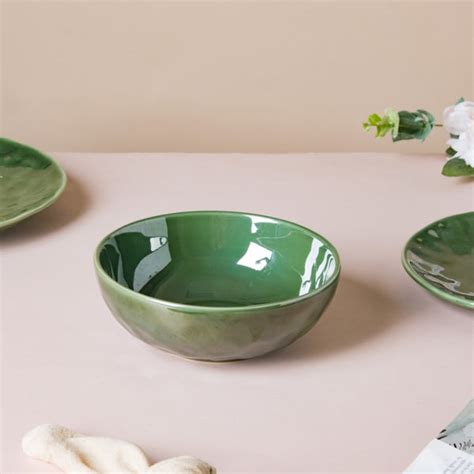 Forest Green Gloss Serving Bowl 6.5 Inch 800 ml Online - Premium ...