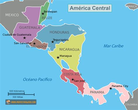 Mapas de Am rica Central y el Caribe - Mapa Grande Politica Detallada De America Central 1995 ...