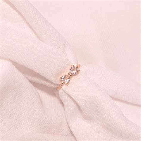 Diamond Bow Ring | Salty – Salty Accessories