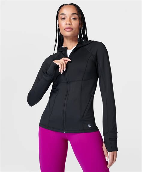 Pro Run Zip-Up - Black | Women's Sweaters + Hoodies | Sweaty Betty