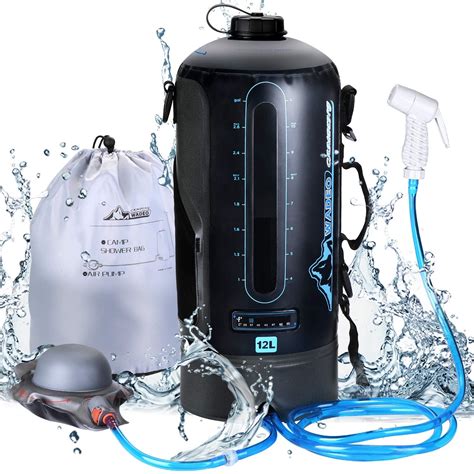 Amazon.com : WADEO Camping Shower, 3.17 Gallons/12L Portable Camping ...