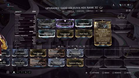 Image result for Warframe Mod Screen