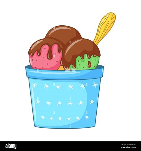 Ice Cream Sundae Bowl Clipart