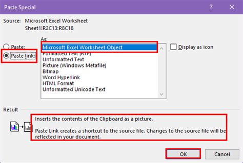 Image result for Copy/Paste Excel Linked Picture to Word