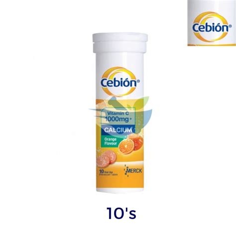 Cebion Vitamin C 1000mg Effervescent 4x10's / Vitamin C + Calcium ...