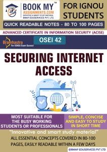 IGNOU OSEI 42 OSEI 42 (P) Securing Internet Access Study Material ...