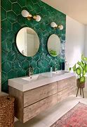 Image result for Small Bathroom Black and White Wallpaper