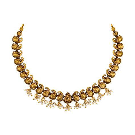 Buy KUSHAL'S Fashion Jewellery Ruby Gold Polished Copper Antique ...