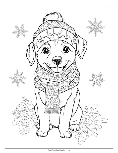 Puppy Coloring Page Printable Pdf