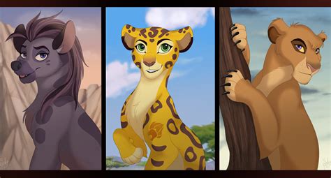 Lion Guard Ladies by Specky-Arts on DeviantArt