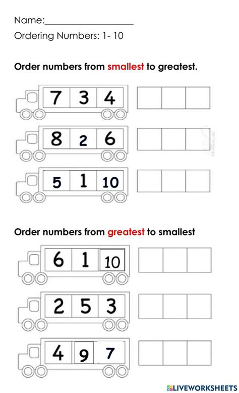 Image result for Ordering Numbers Questions
